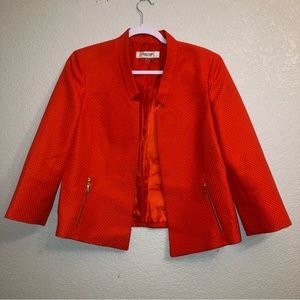 Jones Studio Orange Textured Blazer
